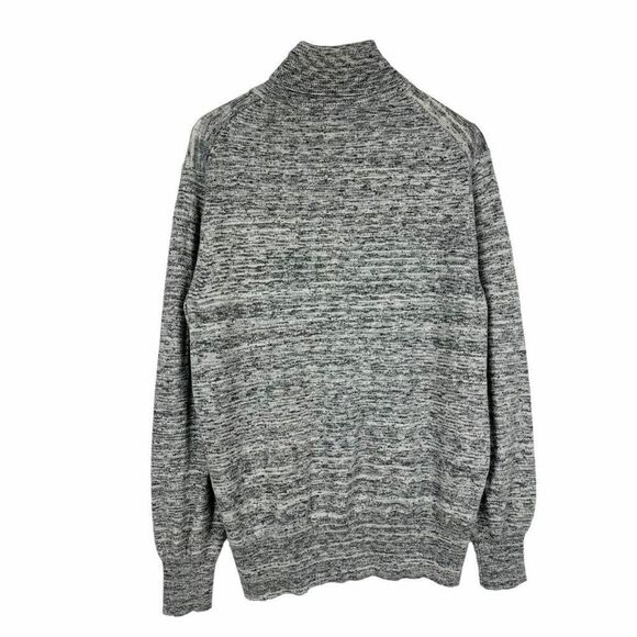 Theory Cashmere Gray Space Dye Turtleneck Sweater size Medium - Picture 3 of 9